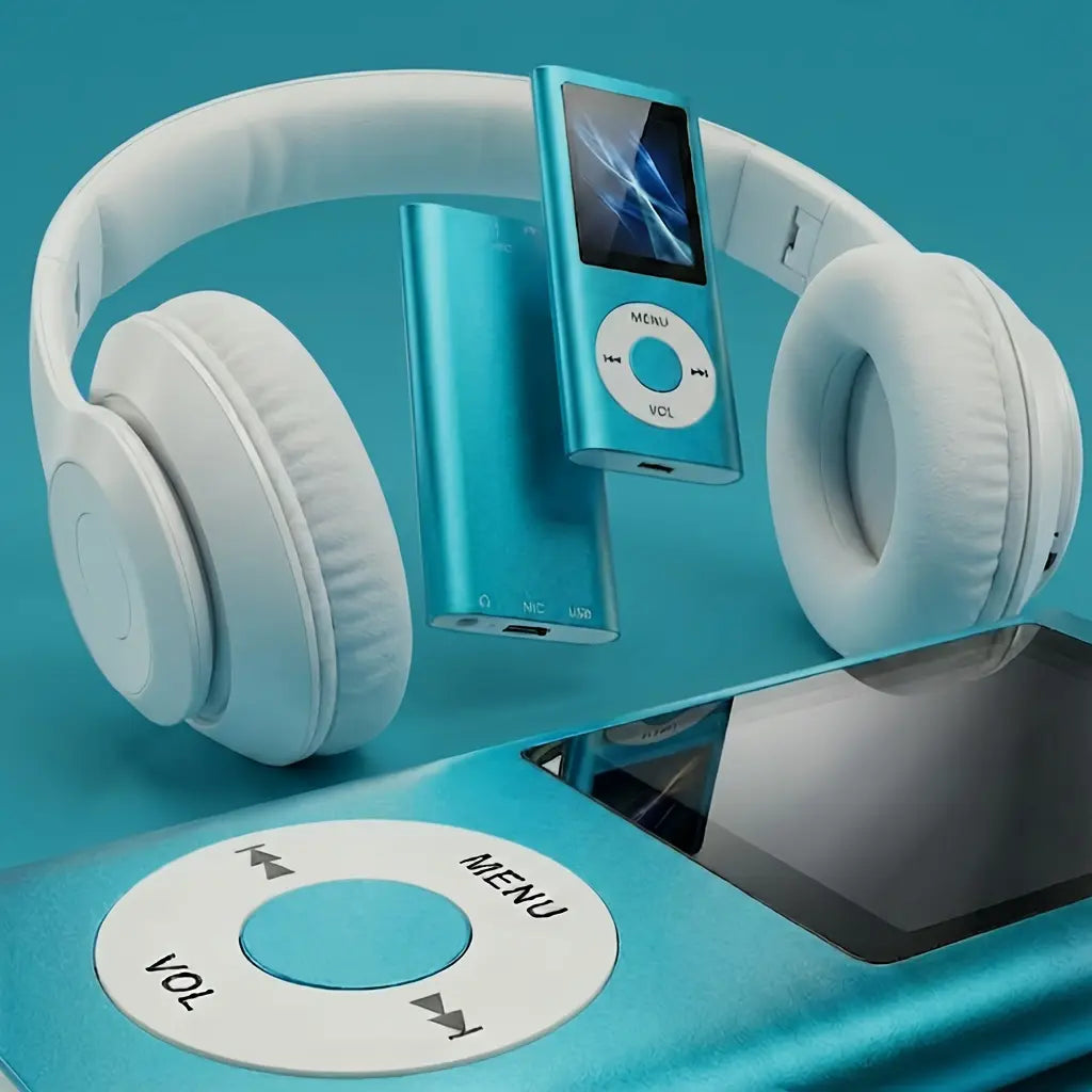 Portable Color Screen MP3 Player - Rechargeable Portable Players with USB Cable, APE & Multiple Audio Formats Support, Lightweight for Walking, Commuting | Music Accessories | Micro SD Card Sold Separately