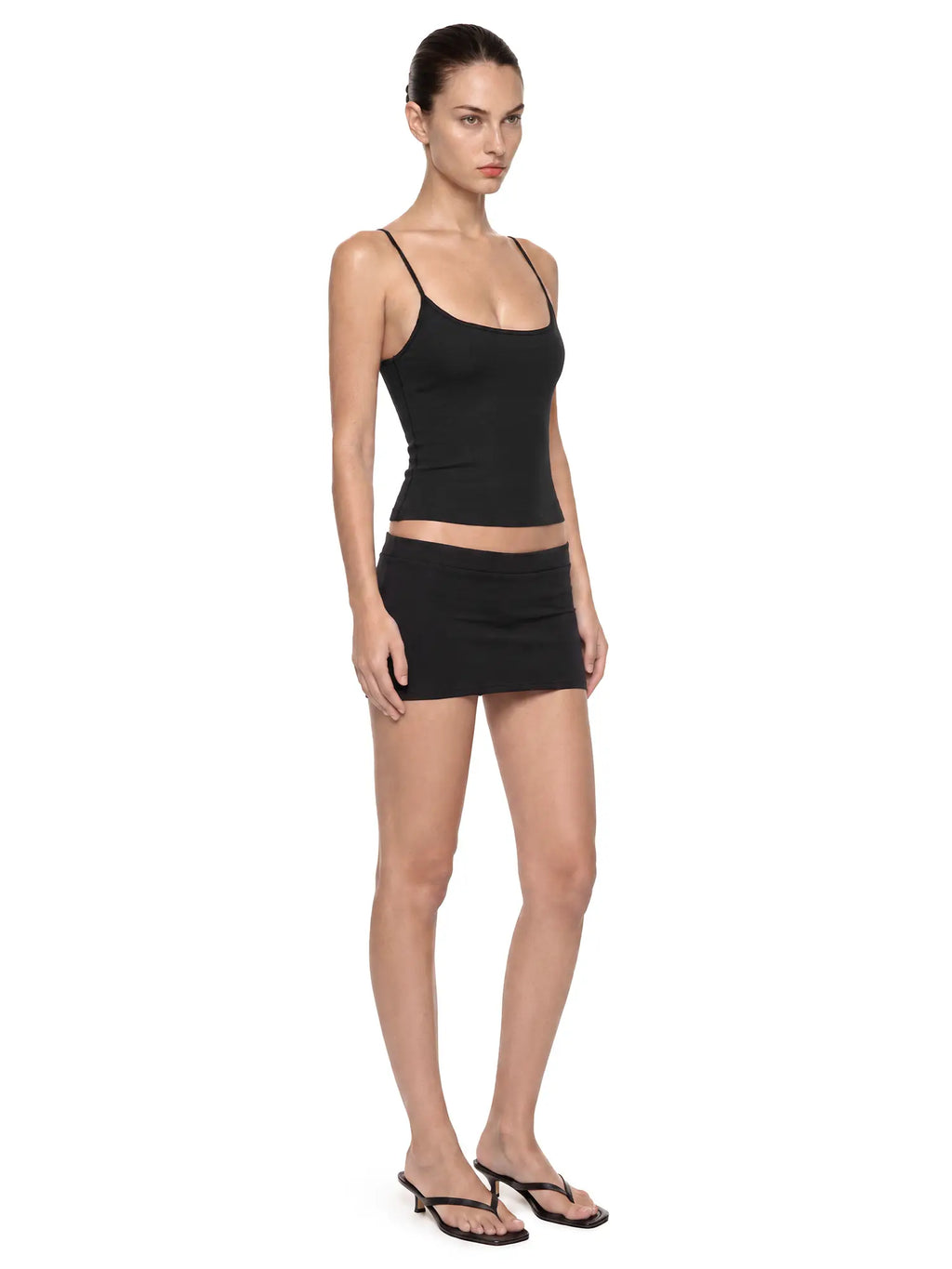 FDR Mini Skort for Women Lakeblue Cami Top | Slim Fit Wrap Skirt with Built-In Stretchy Shorts Double Layer Anti-Exposure for Daily Wear, Light Workout & Tennis Y2K Perfect for Casual Wear Yoga Tennis