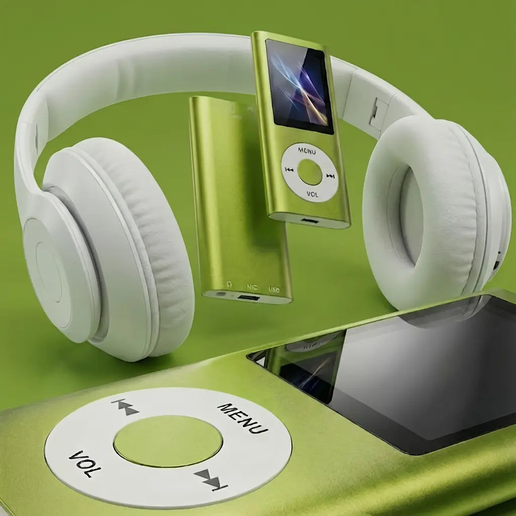 Portable Color Screen MP3 Player - Rechargeable Portable Players with USB Cable, APE & Multiple Audio Formats Support, Lightweight for Walking, Commuting | Music Accessories | Micro SD Card Sold Separately