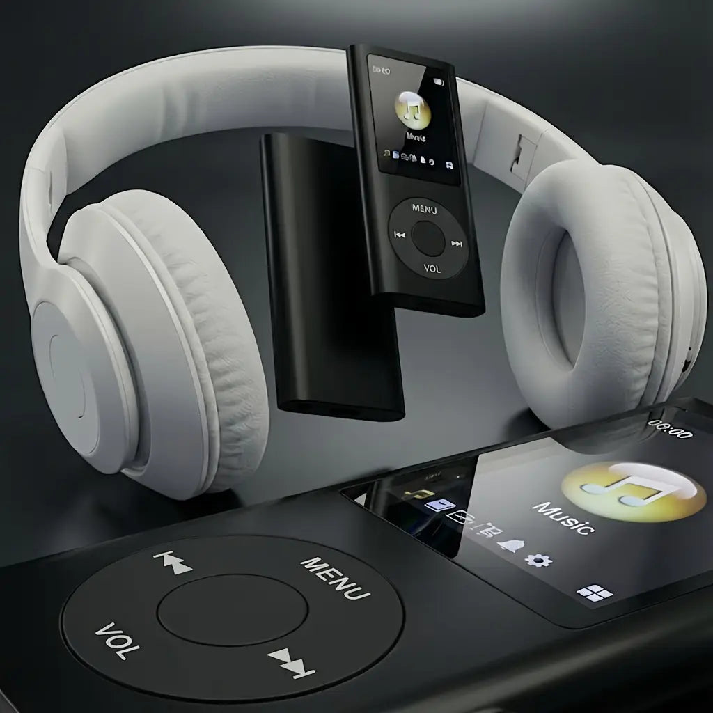 Portable Color Screen MP3 Player - Rechargeable Portable Players with USB Cable, APE & Multiple Audio Formats Support, Lightweight for Walking, Commuting | Music Accessories | Micro SD Card Sold Separately